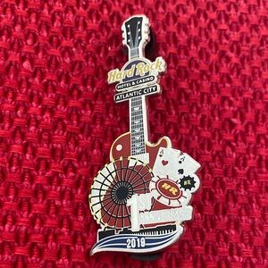 Hard Rock Atlantic City Guitar Pin